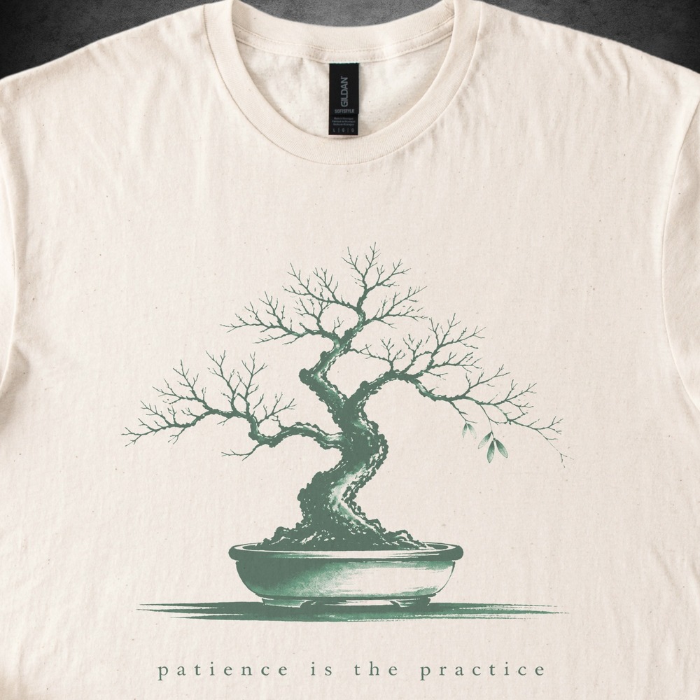 Patience Is the Practice Bonsai Long Sleeve Tee